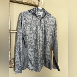 Huk Hooded Performance Shirt - Grey Camouflage-Women’s